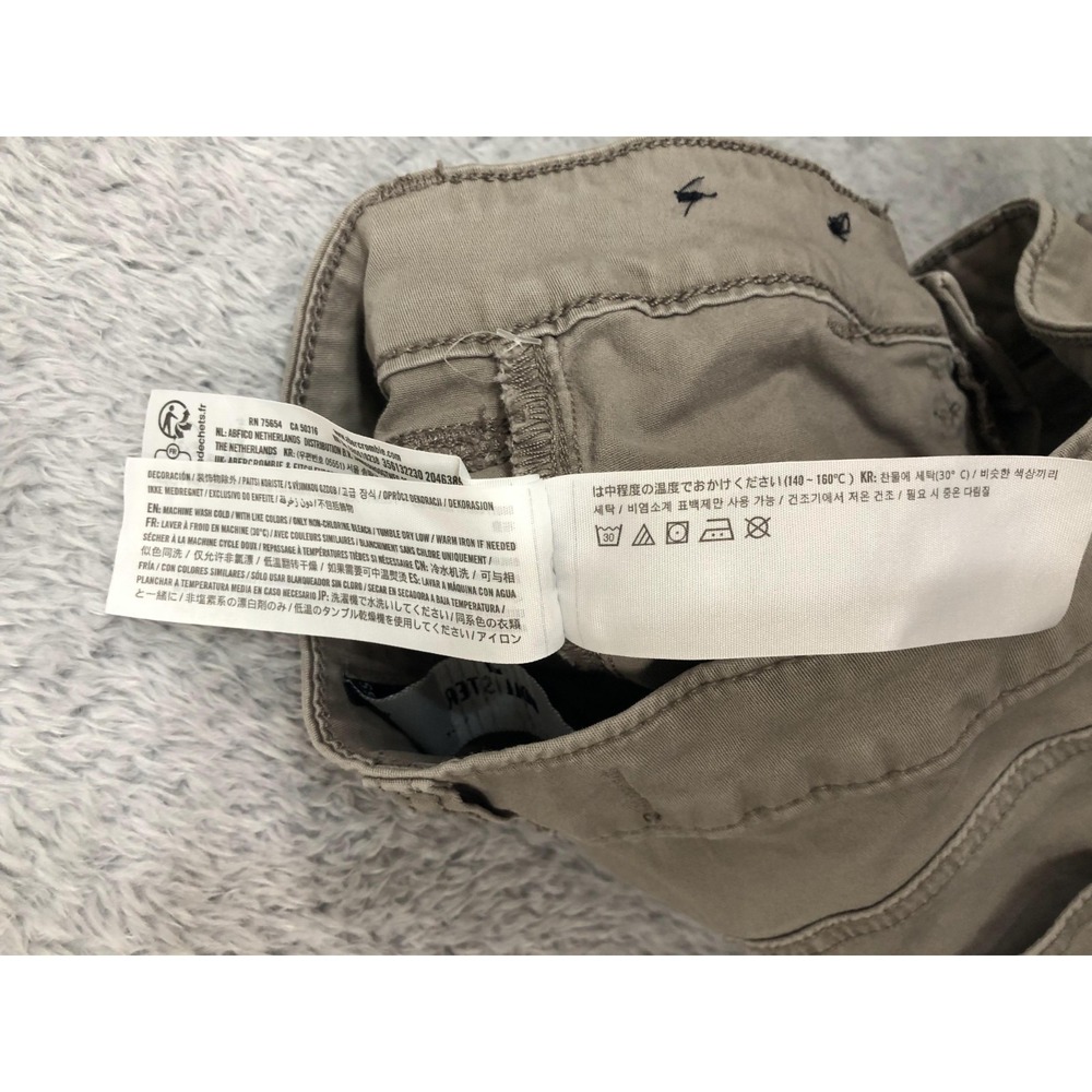 Hollister Cargo Pants Women's Size 2S (26x28) Ultra High Rise Baggy Beige - Picture 10 of 16
